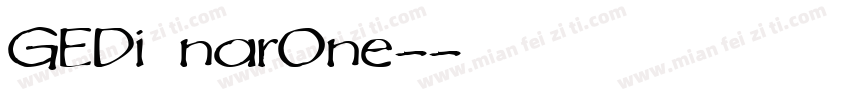 GEDi nar0ne-字体转换